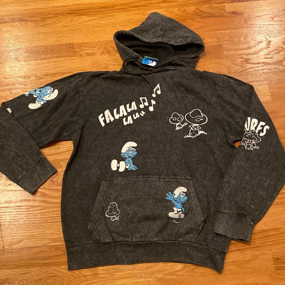 Smurf Hoodie 🩵💙🖤 - Picture 1 of 7